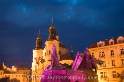 Jan Hus by night